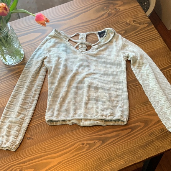 Daytrip Tops - Daytrip Mint and White Striped Knit Top